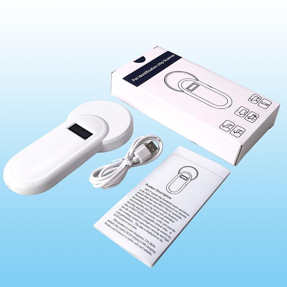 Pet ID Reader Animal Chip Digital Scanner USB Rechargeable Microchip Handheld Identification General Application for Cat Dog