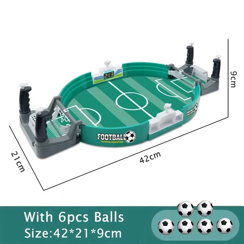 Mini-Tischfußballspiele, TischfußBall-FußBall-Flipper für drinnen-Spielzimmerspiele, TischfußBall-Schreibtisch-Sportbrettspiele für Mini-Erwachsene: Licht Gelb
