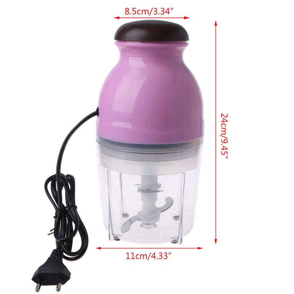 Mini Electric Meat Grinder Food Processor Vegetable Fruit Blender Chopper 600ml EU Plug