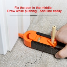 Profile Scribing Ruler Contour Gauge Precision Wheels Tool Profile Scribing Ruler Contour Gauge Wood Measuring Gauging Tools