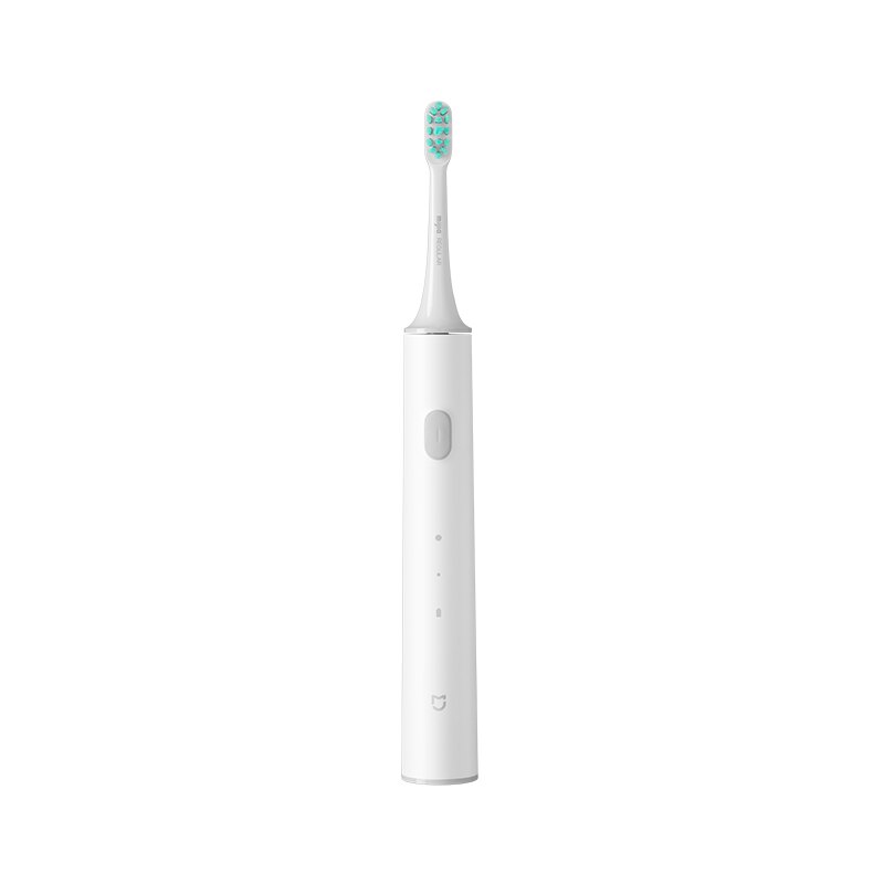Xiaomi-cepillo de dientes eléctrico Mijia T300, cepillo de dientes eléctrico T300 con vibración de alta frecuencia, imán, batería de 25 días, color blanco: Toothbrush Only