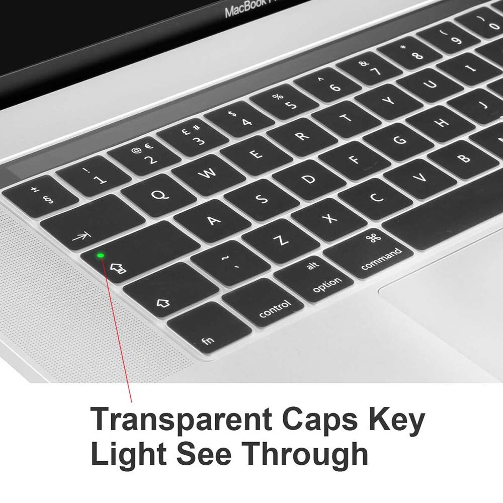 Funda para teclado europeo, Europeo, Europeo, Enter, Inglés para Macbook Pro 13 15 con barra táctil A1706 A1707