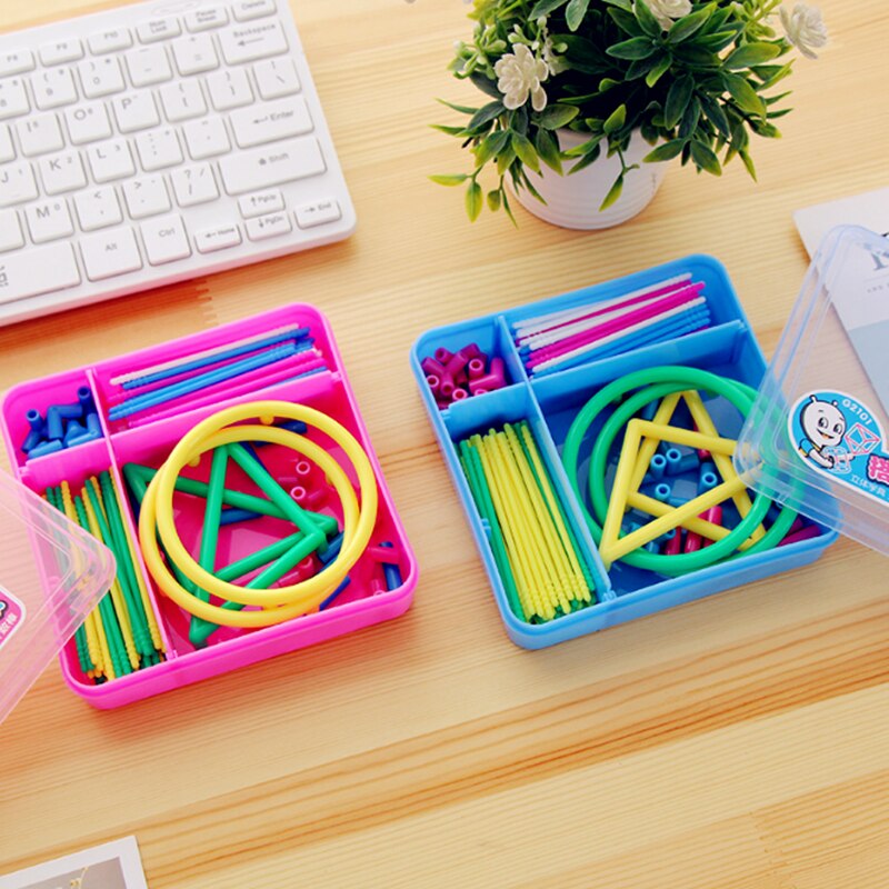 3D Geometric Shape Building Assemble Kit Kids Math Geometry Educational Toy Teaching Aids: Default Title