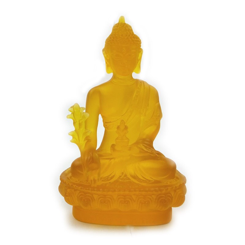 Statues de bouddha émaillées colorées, accessoires de décoration pour la maison, ornements pour la maison, pour l'artisanat,: 4