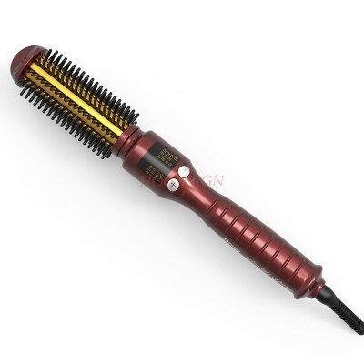 Volum hår husholdning elektrisk hårkrøllestang keramisk stort volum spenne hårartefakt skader ikke håret perm kam: Rød