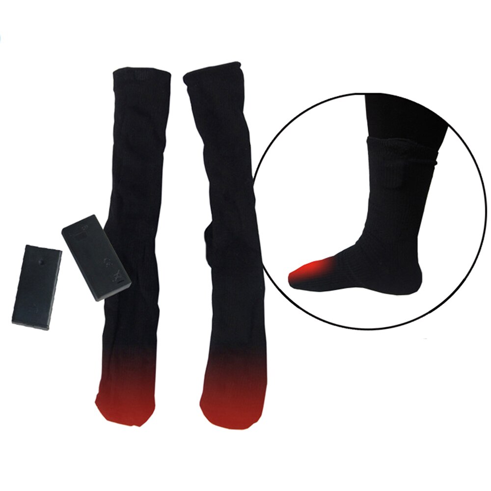 Battery Operated Thermal Cotton Heated Socks Battery Heated Boot Socks Feet Foot Warmer Electric Heater Rechargable Winter Socks