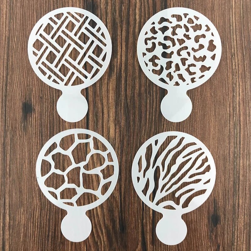 Pochoirs d'art 9 Styles pour café, Cappuccino, Barista, modèles de gâteaux, plumeau, accessoires pour café Gusto Nespresso Dolce: G