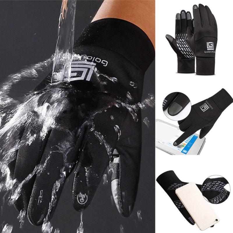 Unisexe gants Sport néoprène étanche écran tactile mitaines thermiques hiver gants chauds doigt complet pour Camping randonnée ski