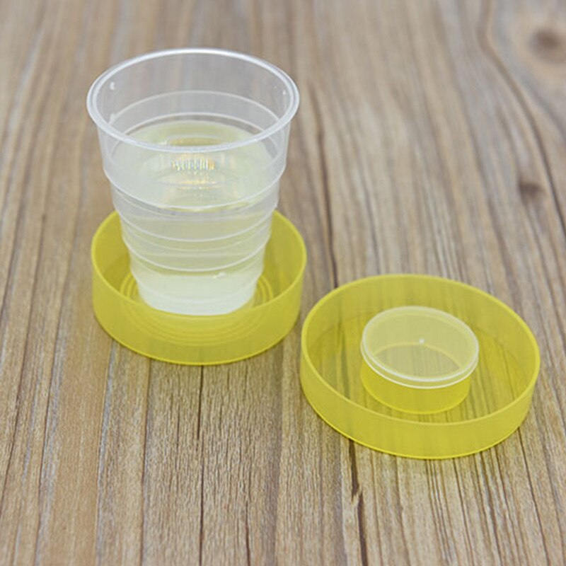 Folding Portable Collapsible Telescopic Plastic Cups Camping Hiking Bottle Supplies DO2