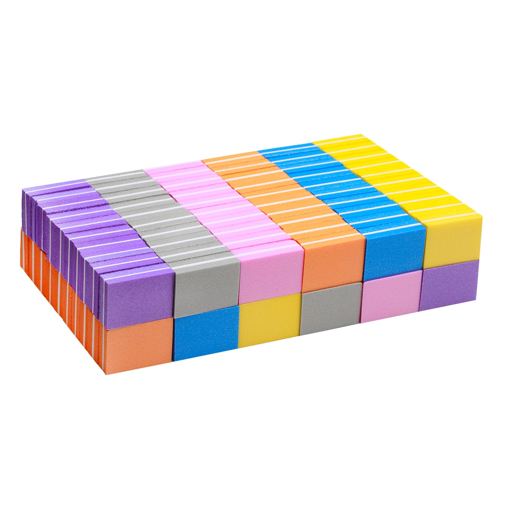 50 sztuk/partia bufor robić paznokci dwustronny mały rozmiar mini bufor robić paznokci blok 6 kolorów jednorazowe profesjonalny mini bufor robić paznokci, JZU-21