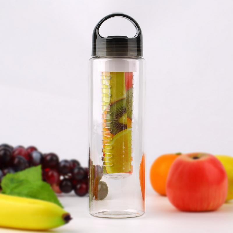 800 Ml Draagbare Fruit Infusing Infuser Water Fles Sport Citroensap Fles Flip Deksel Outdoor Wandelen Klimmen Camp Flessen