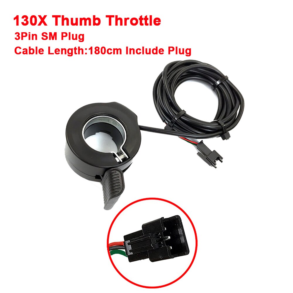 Wuxing FT-21X/130X/108X/20X/76X eBike Thumb/Twist Throttle For Left and Right Hand Accelerator 12V/24V/36V/48V/60V/72V: 130X SM