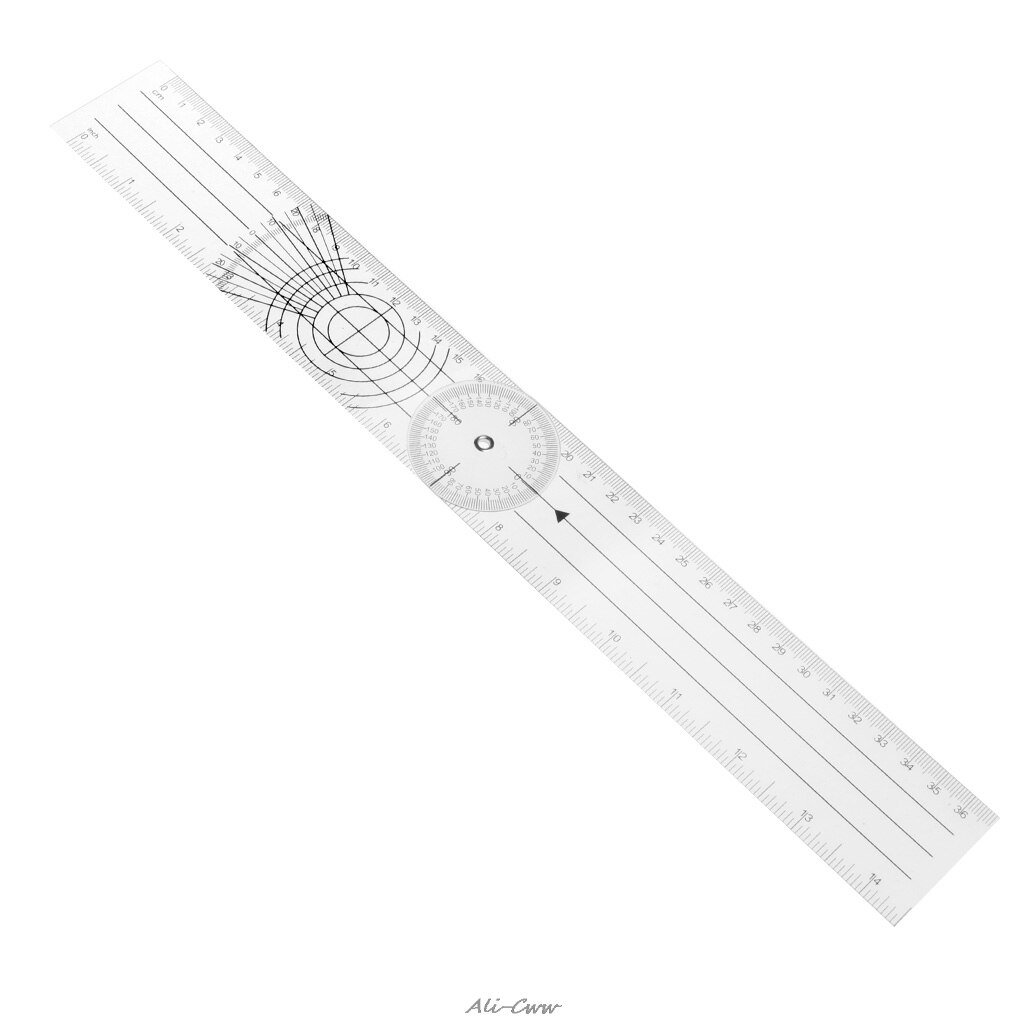 Userful Multi-Heerser 360 Graden Goniometer Hoek Spinal Heerser Cm/Inch