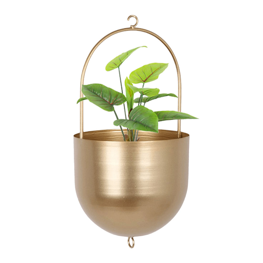 Hängande metallkrukor moderna växtkrukor minimalistiska hängande blomkrukor för inomhus utomhus trädgård balkong