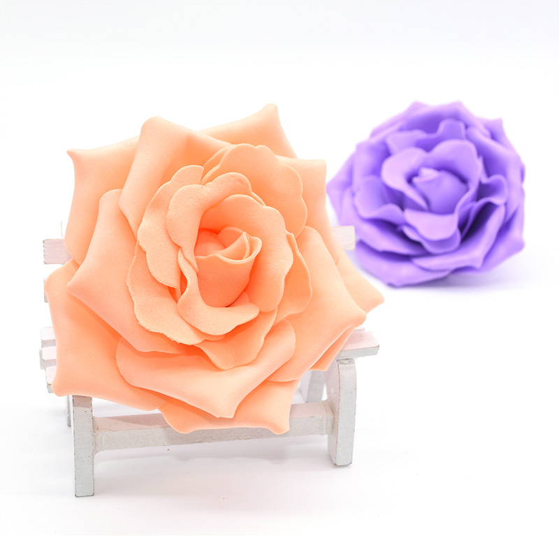 Roses artificielles en mousse 10cm 10 pièces | Têtes de fleurs artificielles pour Bouquet de mariage, couronne décorative pour la maison, décoration en boule bricolage pour mariage