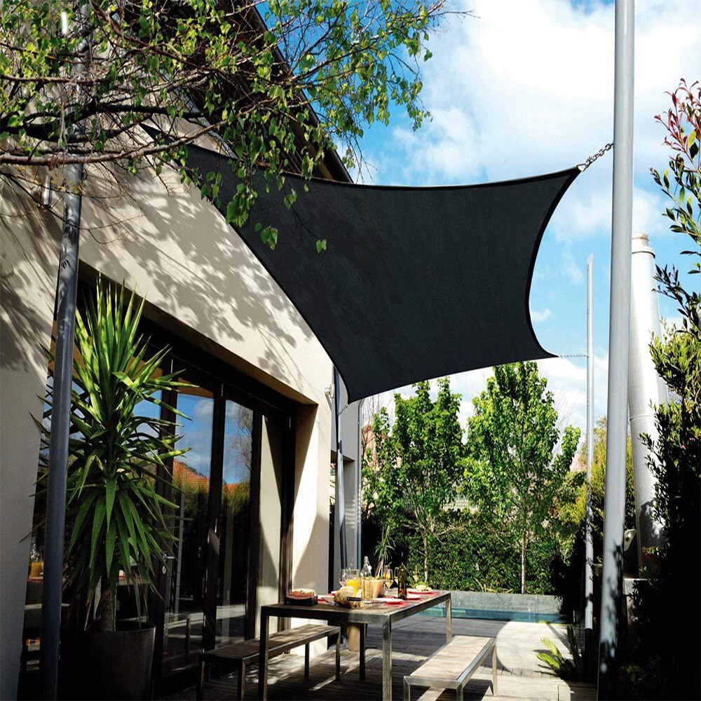 Toldo triangular para uso en exteriores, carpa de acampada con protección UV, impermeable para jardín, Patio, vela triangular, 1 unidad