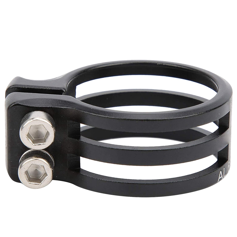 Collier De Selle Vélo Vintage - Levier De Serrage Rapide Aluminium - Argenté