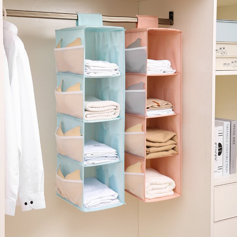 Multi-layer wardrobe closet foldable item storage rack clothes inner hanger closet organizer closet organizer storage shelf