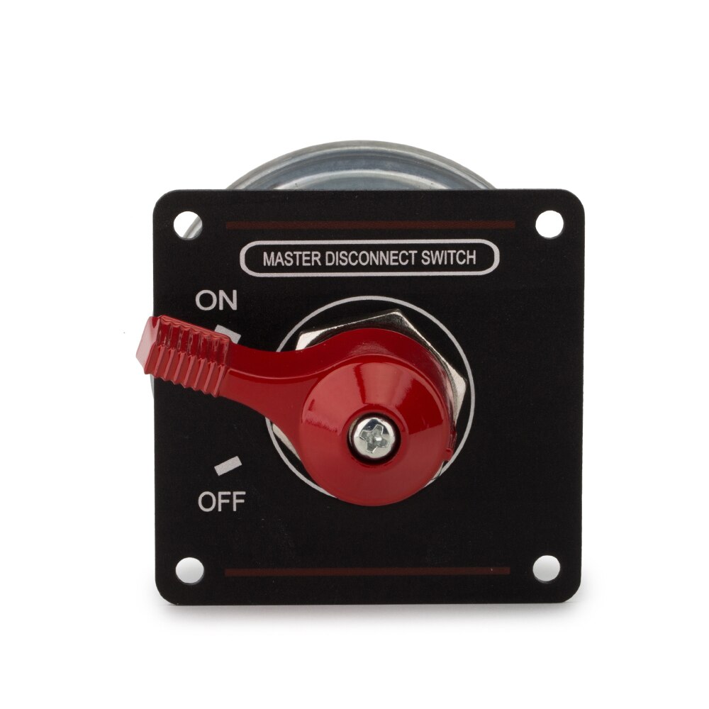12V 125A Battery Master Disconnect Switch with Black Mounting Panel Battery Isolator