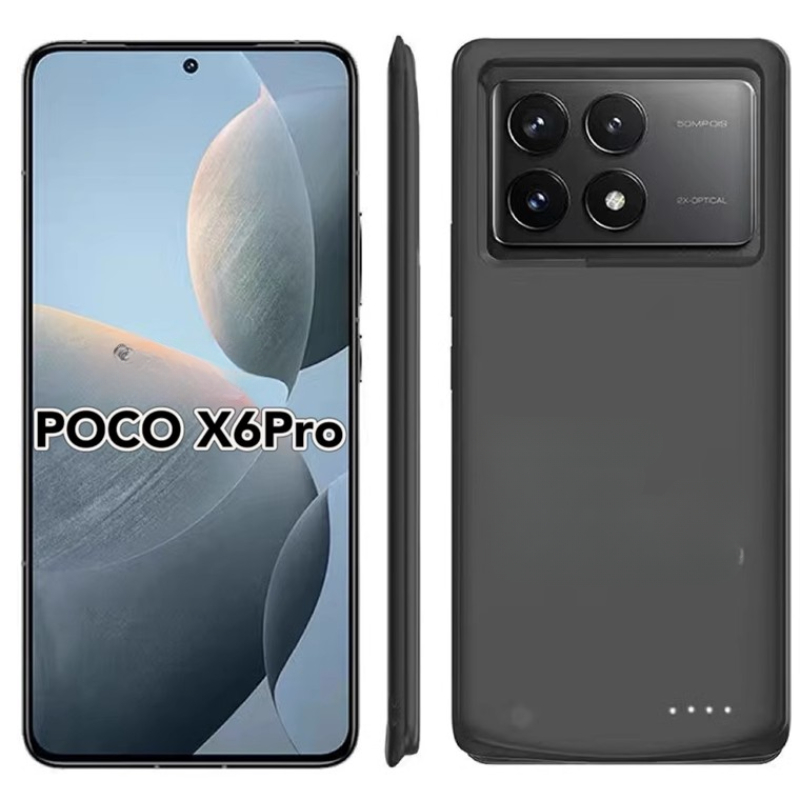 Akkuladehülle für xiaomi poco  x6 Profi /x6/x6 neo, externer akku, powerbank, ladehülle, batterie extern 10000