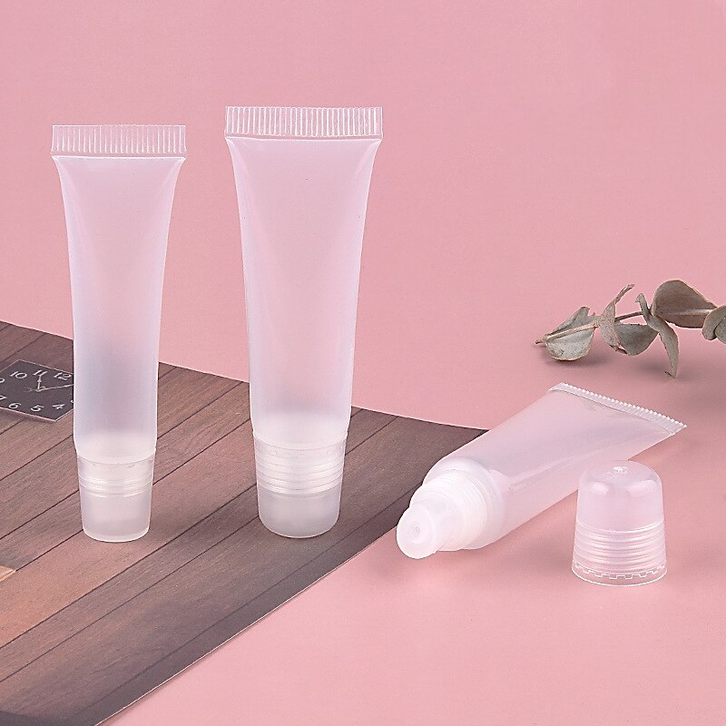 10ml 15m rosa lipgloss tuber lipgloss lipgloss tube lipgloss emballasje lipgloss beholdere lip balm beholdere