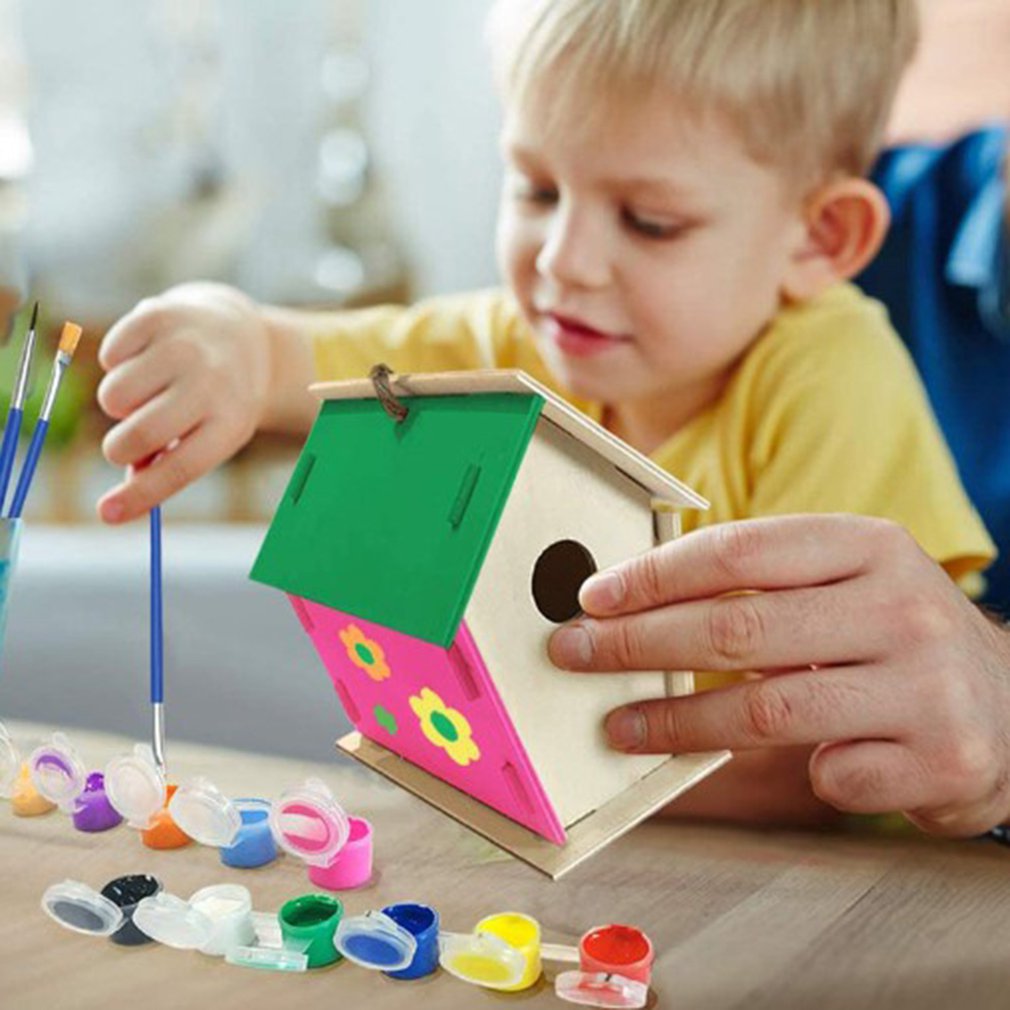 Bird Room Home Decoration DIY Hand-painted Bird Room Art Project Handicraft Indoor And Outdoor Pendant A