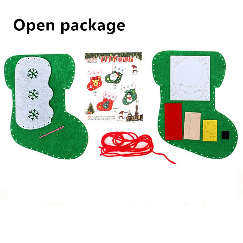 Kerst Sokken Kleuterschool Ouder-kind Activiteiten Hangen Halloween Kinderen Nieuwjaar Party Delen Materiaal Tas