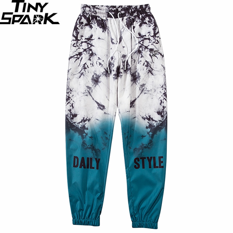 Hüfte hüpfen Jogger Hosen Farbverlauf Farbe Streetwear Männer Harajuku Jogginghose Frühling Sommer Spur Schlauch Weiche HipHop Harem Hosen