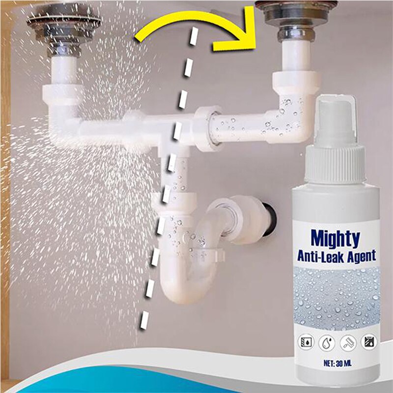 Mighty Anti-Lekkende Kit Spuitvloeistof Lek-Trapping Reparatie Spuiten Waterdichte Lijm Super Sterke Bonding Spray