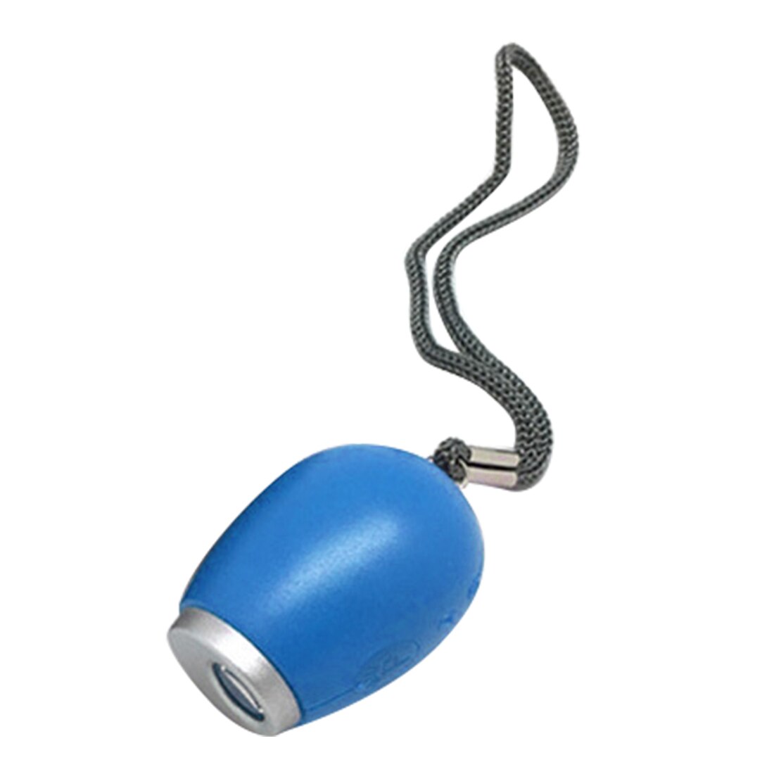 Portable LED Digital Projection Clock With Time Watch Night Light Travel Outdoor Magic Projector Clock: Blue Lanyard