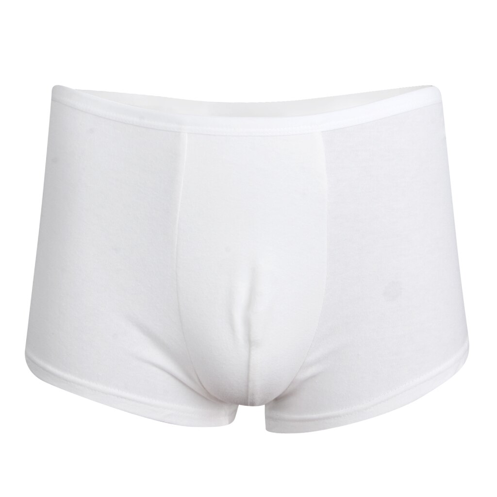 4 pacote masculino branco regular absorvência lavável incontinência boxers xxl
