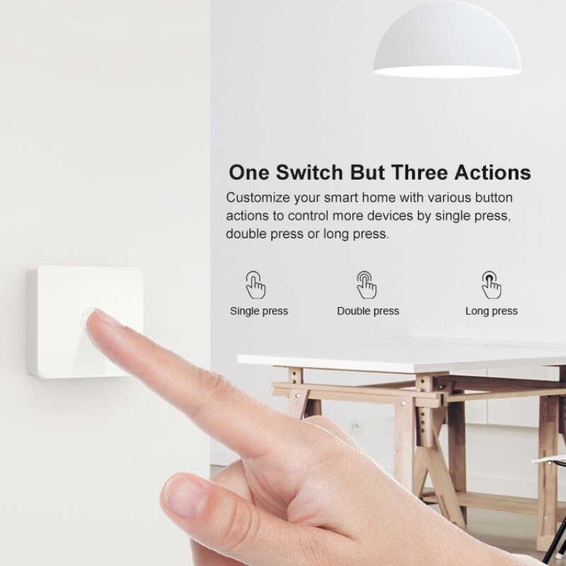 SONOFF SNZB-01 Zigbee Wireless Switch Smart Home Switch Low-battery Notification on e-WeLink App IFTTT Work With SONOFF ZBBridge