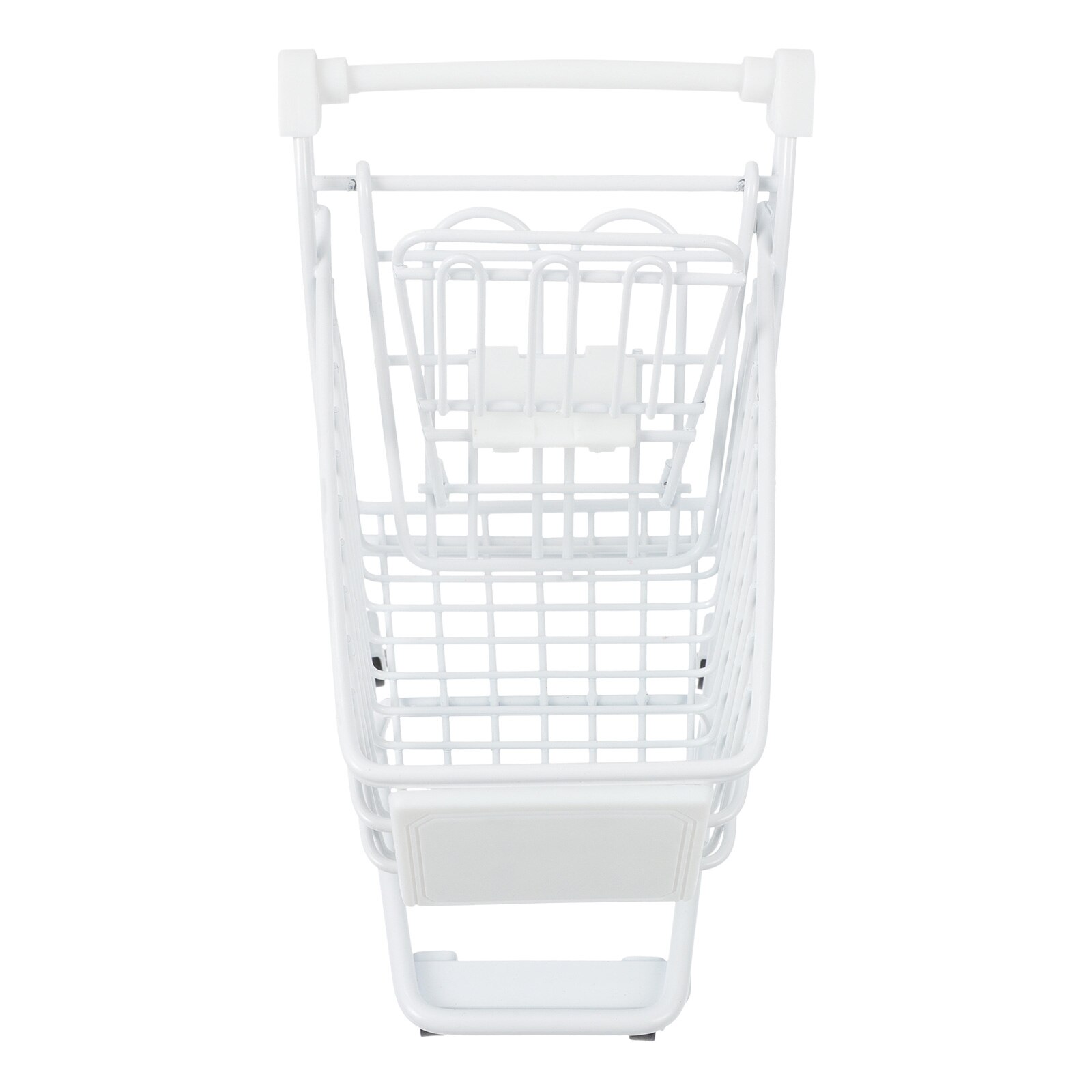 Chic Supermarket Handcart Mini Trolley Models Mini Shopping Cart: White