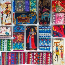 Tissu africain coton lin vintage impression tissu bricolage à la main Textile couture Patchwork pour sacs robe nappe 150*50cm