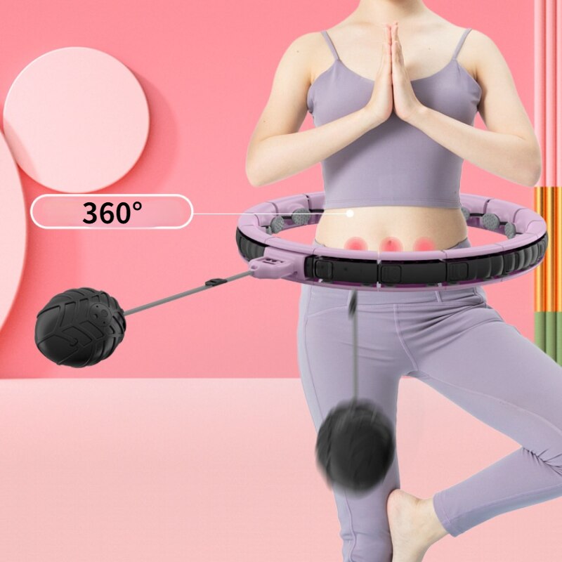 Ajuste aro cintura fina perda de exercício abdominal pesos tempo inteligente inteligente fitness nunca caindo hoop massagem esporte aros