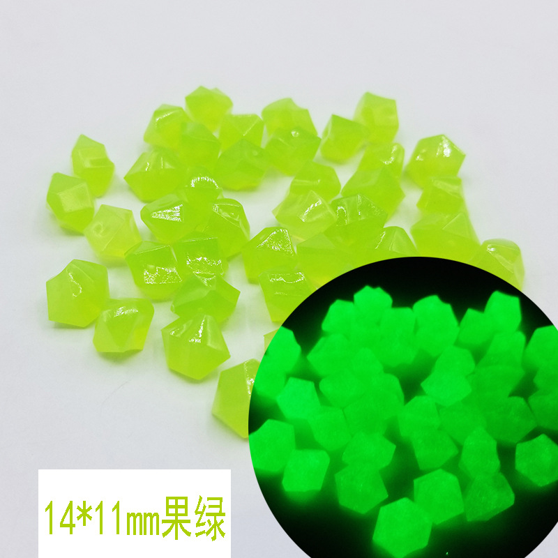 100Pcs ciottoli luminosi pietra acquario bagliore nel buio ciottoli pietra luminosa giardino passerelle Decor decorazione artigianato: D