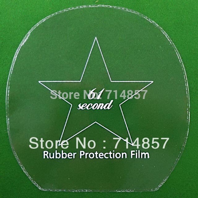 12 stuks van 61 second tafeltennis/pingpong rubber bescherming film