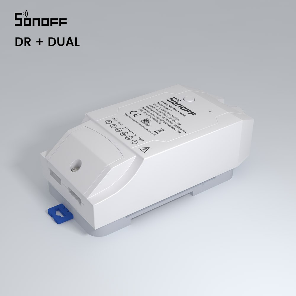 Itead Sonoff DR DIN Rail Tray Mounted Adjustable Holder Support Most Sonoff Products Basic RFR2 RFR3 POWR2 TH10/16 Dual: DR Dual