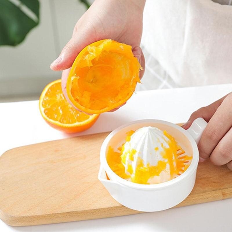1pcs Lemon Press Manual Lemon Juicer Plastic White Juicer Juice Machine Kitchen Accessories Fruit Citrus Press Home Lemon F3J6