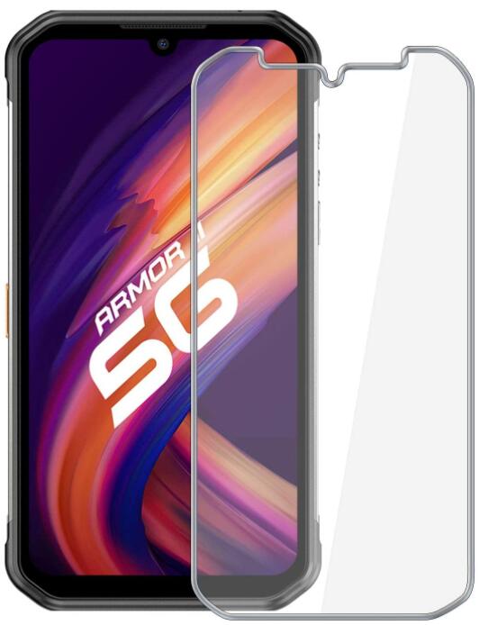 3-en-1 Protector de pantalla + funda para teléfono para Ulefone armadura 11 5G vidrio Anti-choque caso cubierta en Ulefone armadura 11 5G de vidrio templado: Only Glass