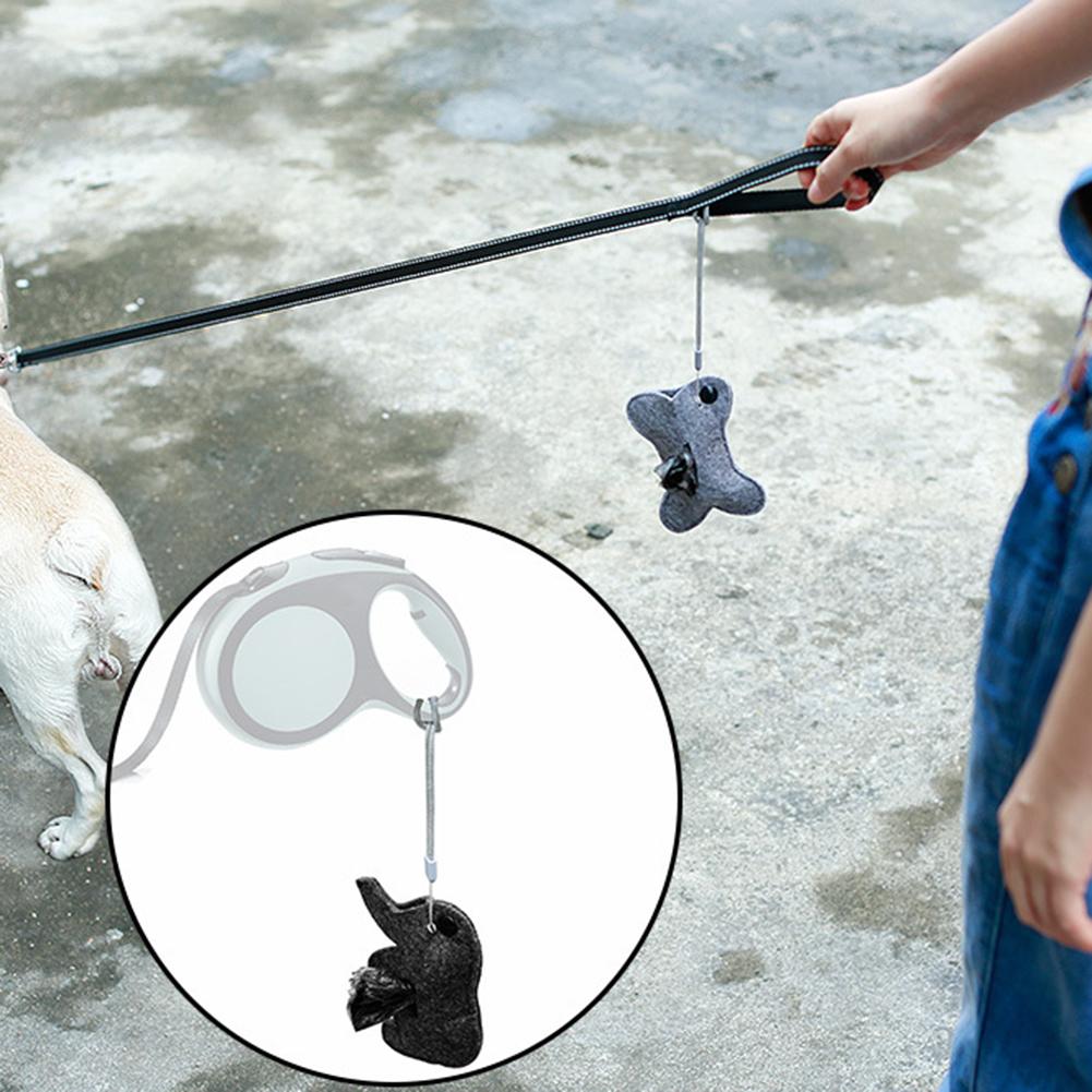 Avfallspåse dispenser husdjur hund valp bajspåsar förvaring bärbar utomhus sopbärare tecknad tillbehör
