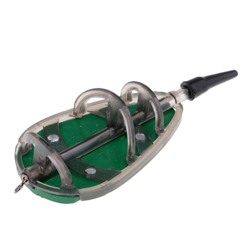 Alimentador En Línea Carpa Pesca Cebo Jaula Terminal Tackle Lanzador de Cebos