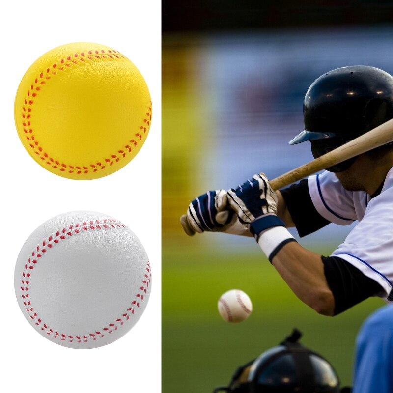 Elastic Solid Practice Baseball, Soft PU Baseballs Training Ball for Practice