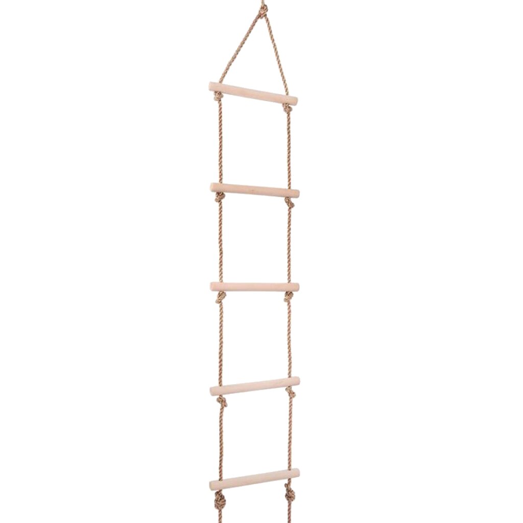 Kids Kinderen Indoor En Outdoor Speelhuisje Houten 5 Rungs Touw Klimmen Ladder Speelgoed Veiligheid Grappig Speelgoed