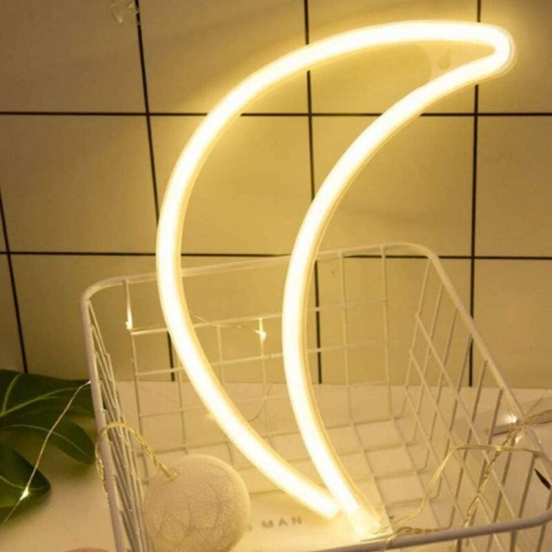 Lampe néon LED colorée en forme de banane elliptique, luminaire décoratif d&#39;intérieur, idéal pour une fête ou une chambre à coucher: 06