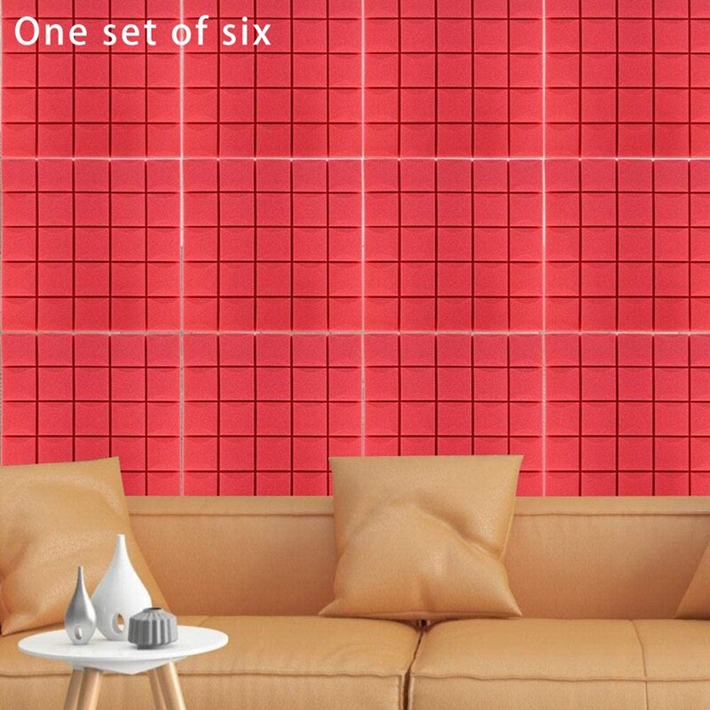 6 Pcs Sound Insulation Board Recording Studio Foam, Mushroom Sound Absorbing Cotton Foam High Density Acoustic Panels