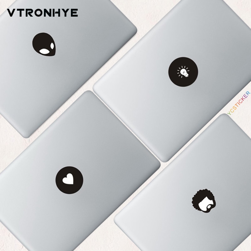 Härlig pvc dekal laptop klistermärke för macbook air pro retina 11 12 13 15 svart partiell hud klistermärke för mac book air 13 capa para