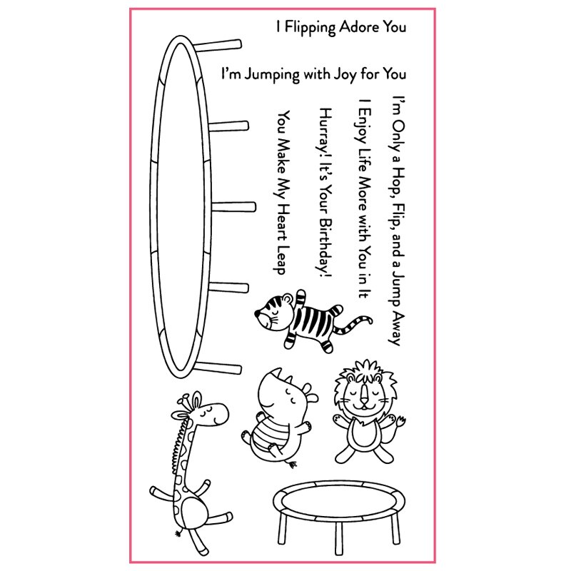 Hello Awesome Phrases Sea Animals Monkey Bears Transparent Clear Stamps for DIY Scrapbooking Paper Cards Crafts: 4