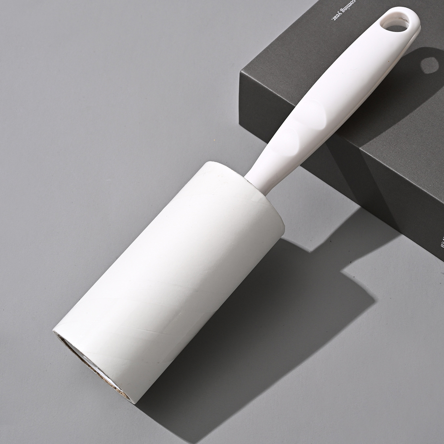 Rodillo de pelusa con recargas, eliminador de pelo pegajoso, ropa para perros y mascotas, eliminador de limpieza de polvo para sofá, herramienta de limpieza de cepillo en rollo reemplazable: Blanco