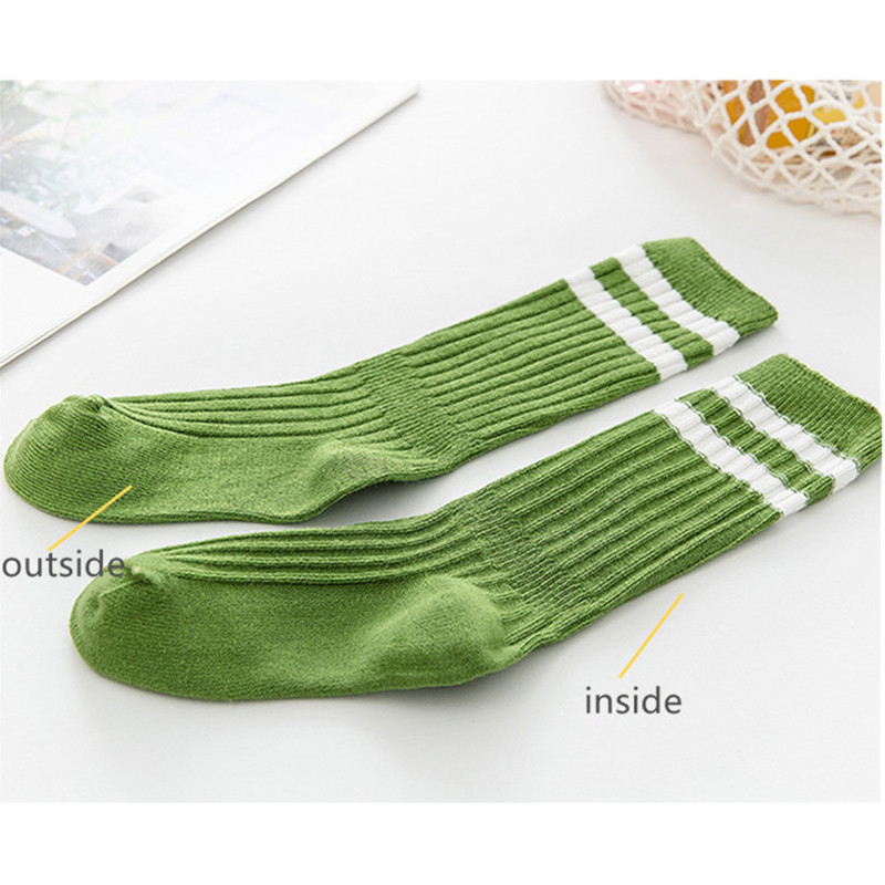 Chaussettes Tube en coton de pour garçons et filles, chaussettes rétro pour enfants, collection printemps-automne